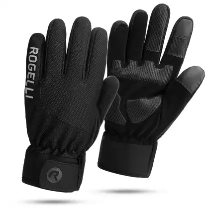 ROGELLI ALTA zimní cyklistické rukavice, černé