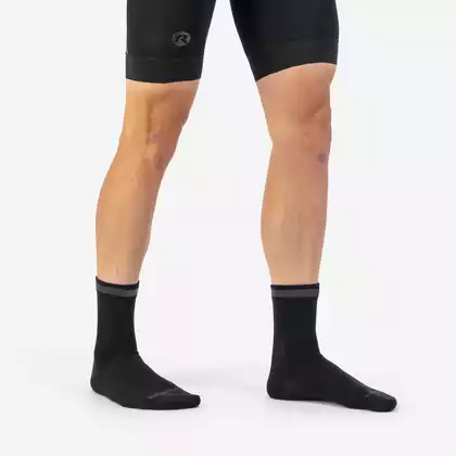 ROGELLI BAMBOO WATERPROOF zimní cyklistické ponožky, černé