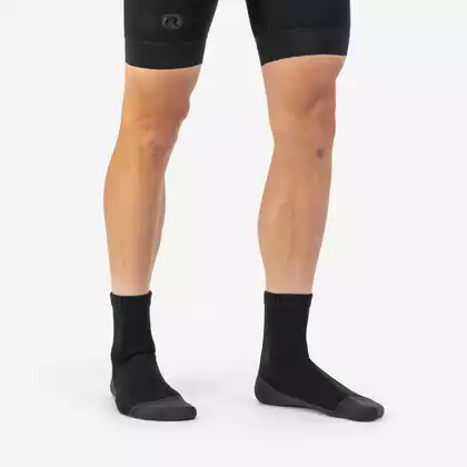 ROGELLI DEEP WINTER MERINO zimní cyklistické ponožky, černé