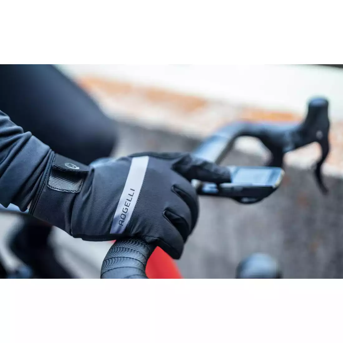 ROGELLI NOVA zimní cyklistické rukavice, černé