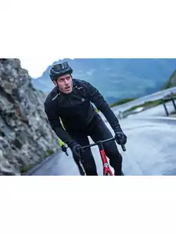 Rogelli DISTANCE pánská cyklistická bunda do deště, černá
