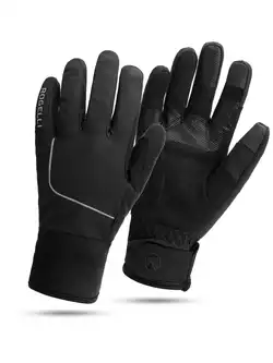 Rogelli ESSENTIAL zimní cyklistické rukavice, černá
