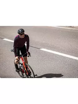 Rogelli EXPLORE pánský cyklistický dres vínové barvy