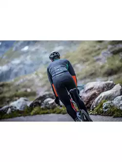 Rogelli ULTRACING pánské zateplené cyklistické kalhoty se šlemi, černá