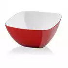 VIALLI DESIGN LIVIO čtvercová akrylová miska, červená