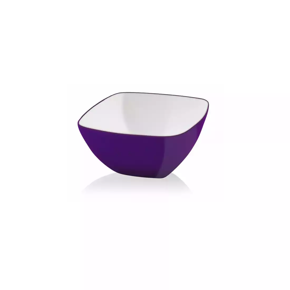 VIALLI DESIGN LIVIO čtvercová akrylová miska, fialový