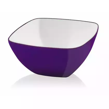 VIALLI DESIGN LIVIO čtvercová akrylová miska, fialový