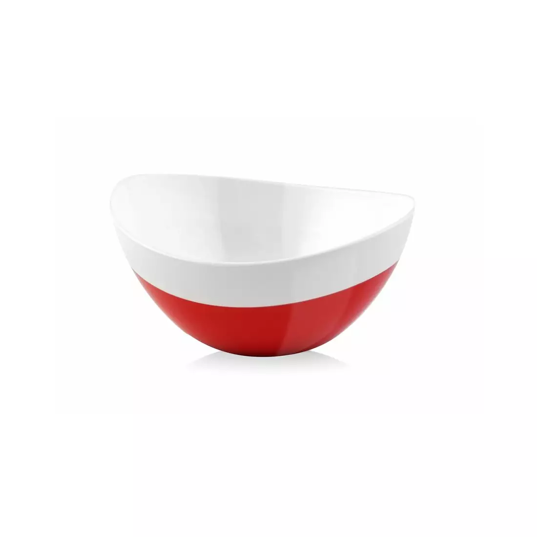 Vialli Design Livio Duo oválná mísa, bílá a červená