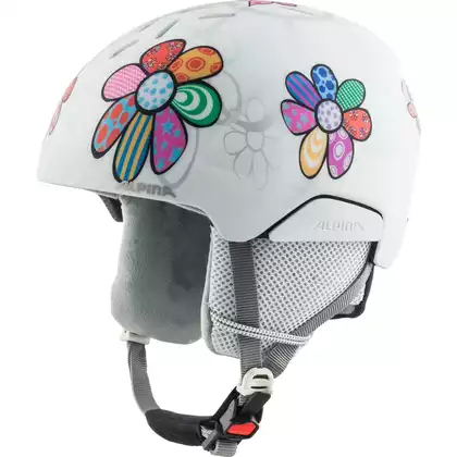 ALPINA PIZI 2023 dětská lyžařská / snowboardová helma Patchwork Flower