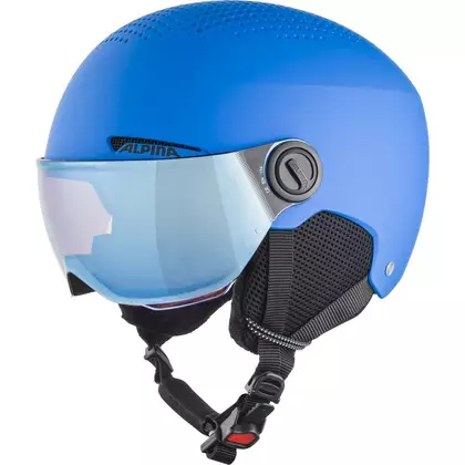 ALPINA ZUPO VISOR Q-LITE 2023 dětská lyžařská helma modrá mat
