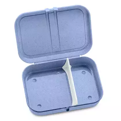 Koziol Pascal L organic lunchbox s oddělovačem, modrý