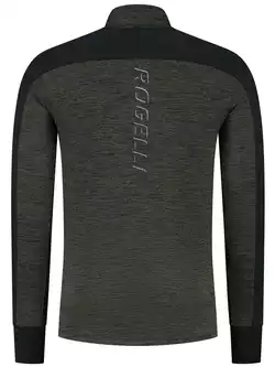 ROGELLI CAMO pánská běžecká mikina, khaki-černá
