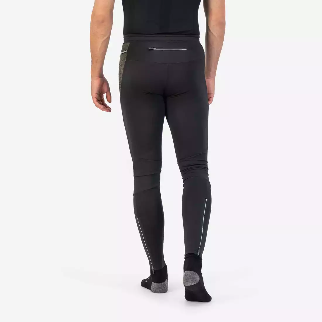 ROGELLI CAMO pánské zimní běžecké kalhoty, černé