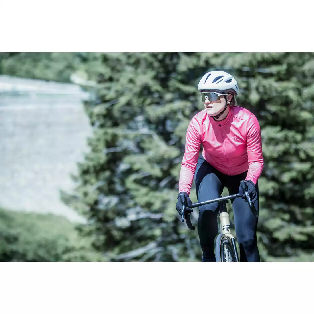 ROGELLI CORE dámská zimní cyklistická bunda, růžový