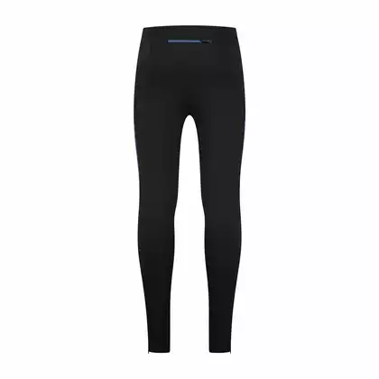 ROGELLI CORE pánské zimní běžecké kalhoty, Černá a modrá