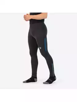 ROGELLI CORE pánské zimní běžecké kalhoty, Černá a modrá