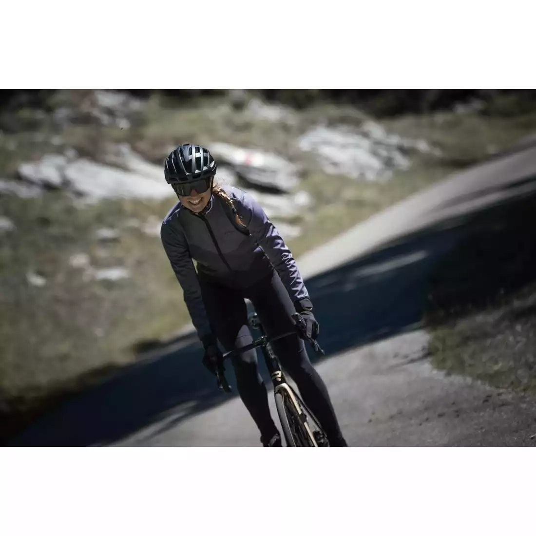 ROGELLI FARAH dámská zimní cyklistická bunda, Černá
