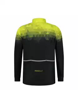 ROGELLI SPHERE pánská zimní cyklistická bunda, černo-žlutá