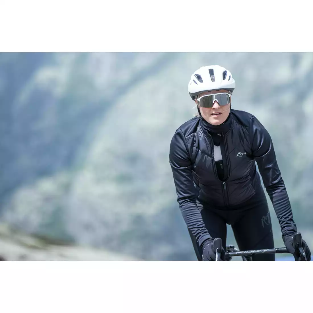 ROGELLI WADDED dámská zimní cyklistická bunda, černá