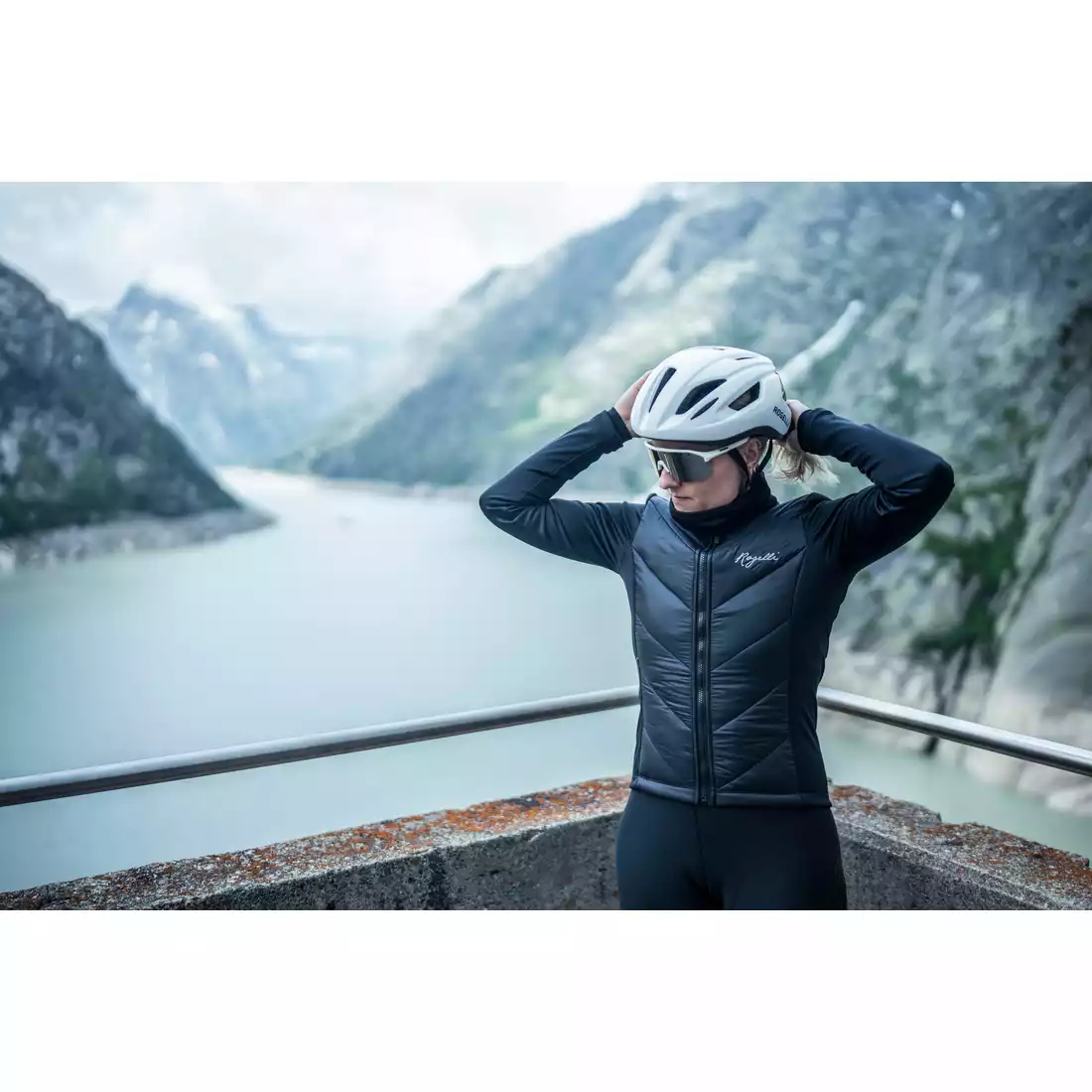 ROGELLI WADDED dámská zimní cyklistická bunda, černá