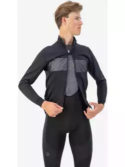Rogelli ATTQ pánská zimní bunda na kolo, černá a šedá