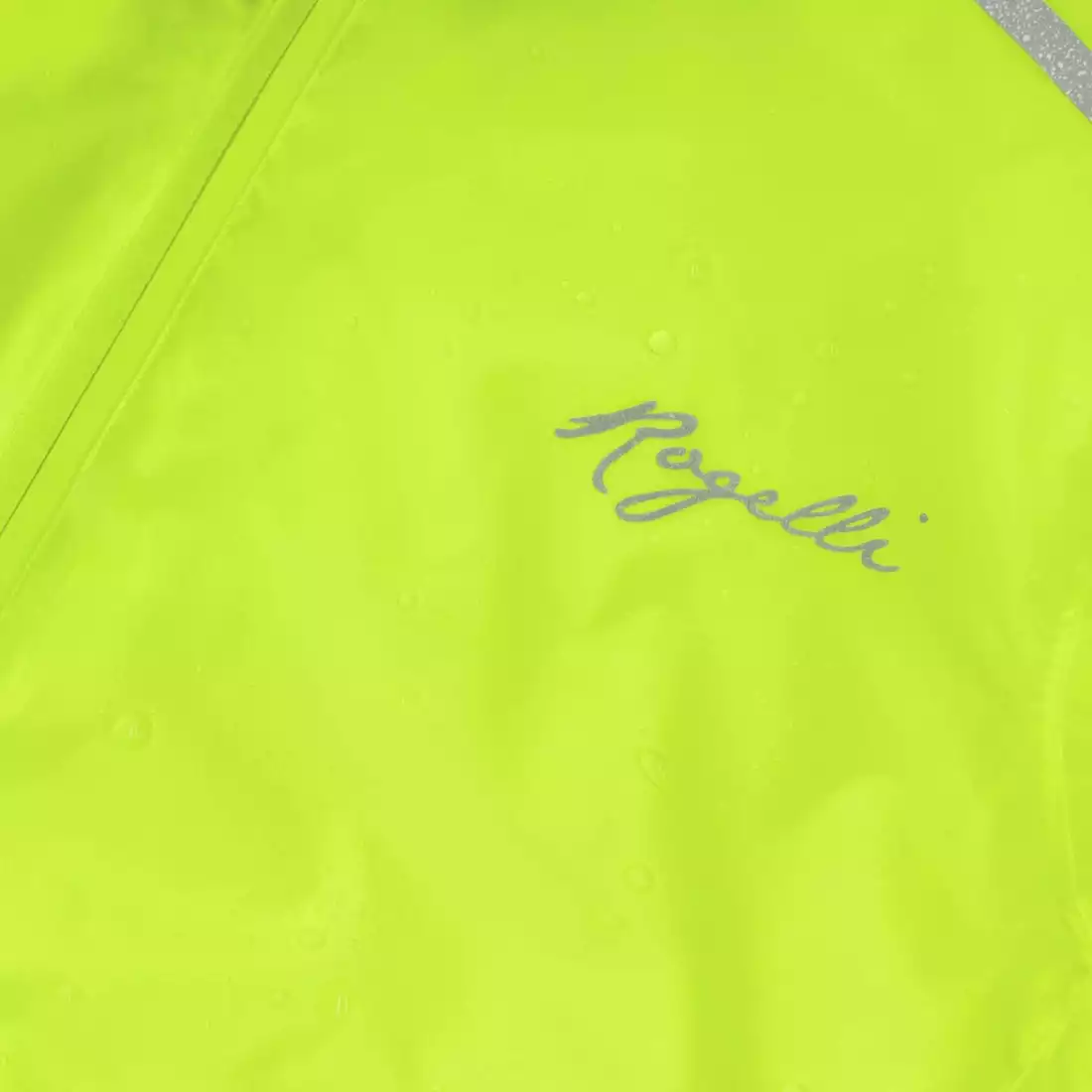 Rogelli ESSENTIAL dámská cyklistická bunda do deště, fluor 
