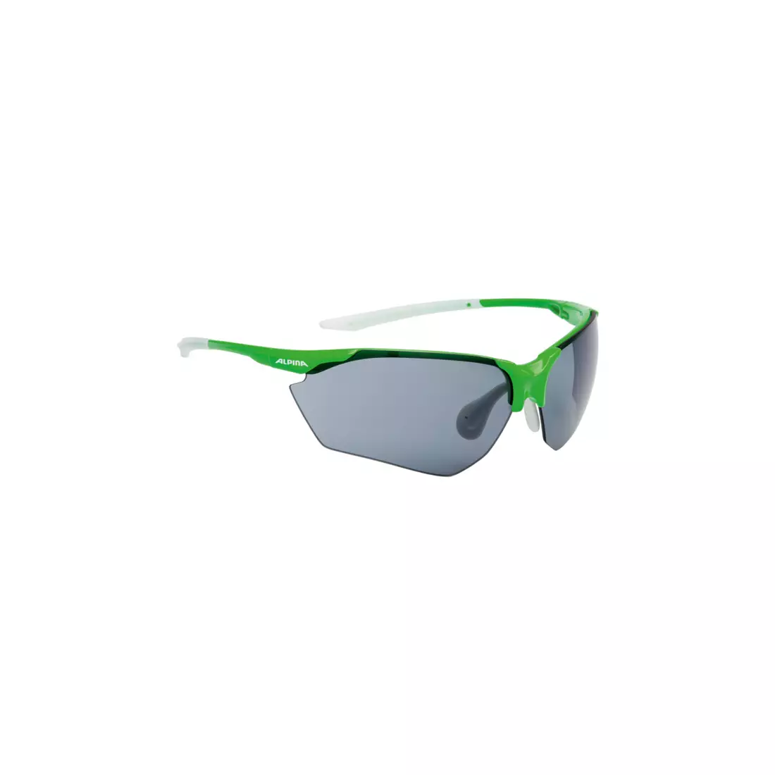 ALPINA - SPLINTER HR C+ sportovní brýle zeleno-bílé / černé mlhové sklo