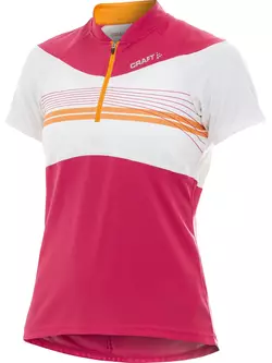 CRAFT ACTIVE BIKE - dámský cyklistický dres 1901942-2477, barva: bílá a růžová