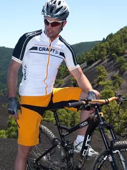 CRAFT Performance Bike Loose Fit pánské cyklistické kraťasy 1900683-2560, barva: oranžová
