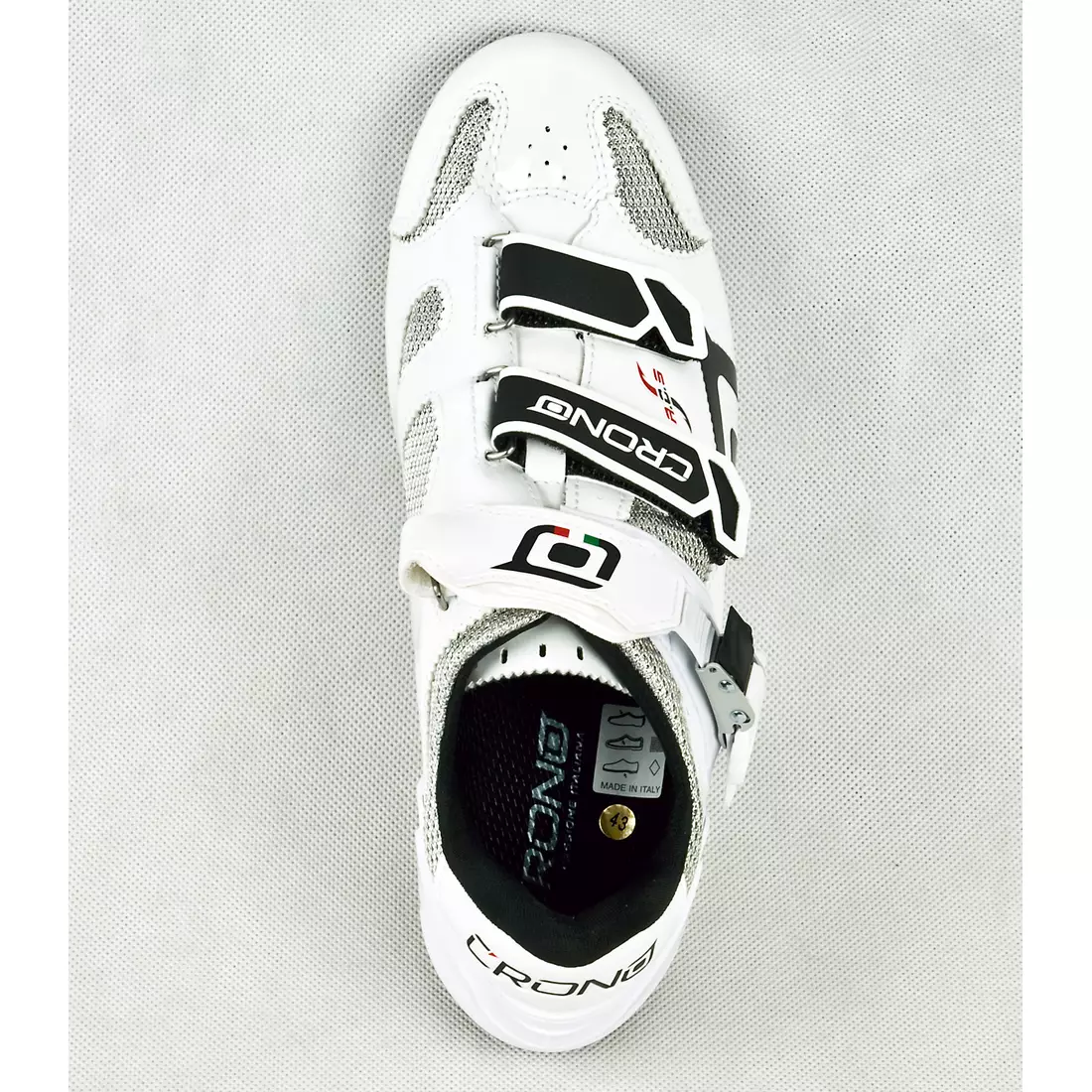 CRONO CLONE NYLON - silniční cyklistické boty - barva: Bílá