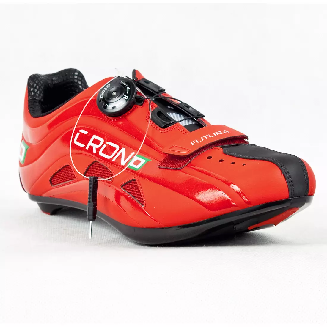 CRONO FUTURA NYLON - silniční cyklistické boty - barva: Červená