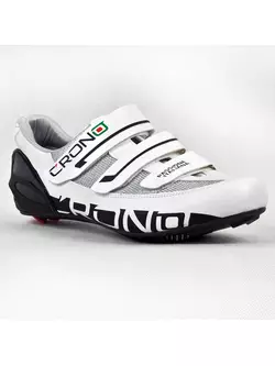 CRONO PERLA CARBON - silniční cyklistické boty - barva: Bílá