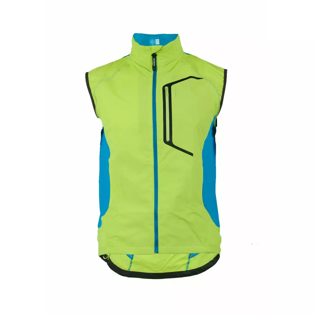 Cyklistická bunda SHIMANO HYBRID, odnímatelné rukávy, zelená CWJATSMS12MR