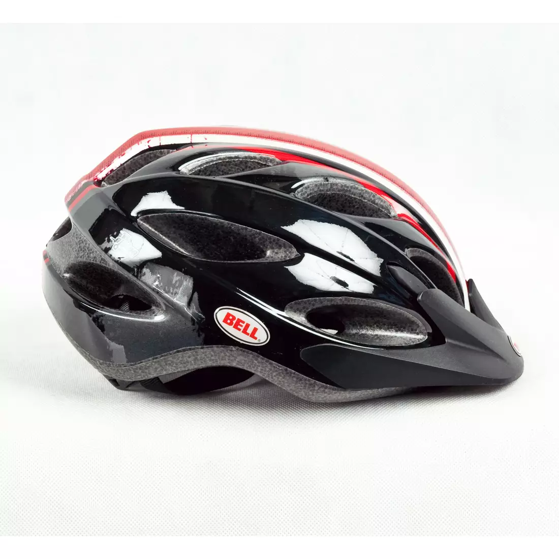 Cyklistická přilba BELL PISTON, černo-červená