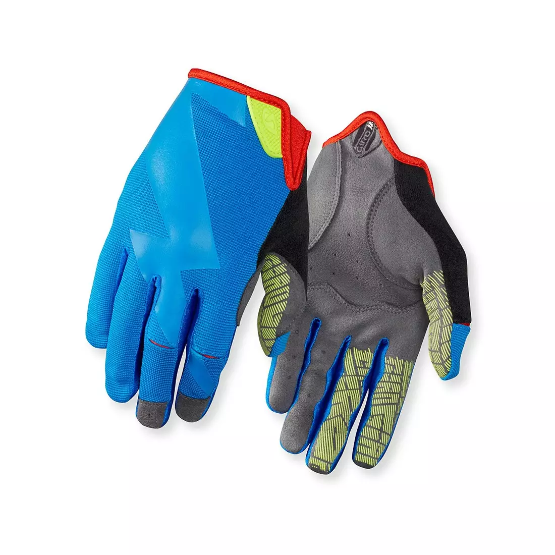 Cyklistické rukavice GIRO DND, dlouhé prsty, modré