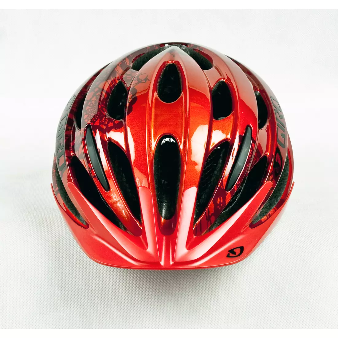 Dámská cyklistická přilba GIRO VERONA červená / grafika
