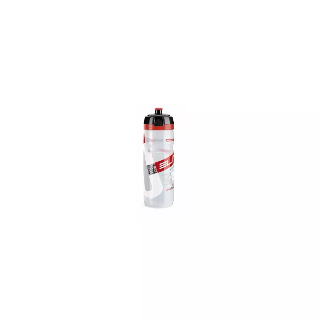Elitní cyklistická láhev Super Corsa Transparent-Red Logo 750ml EL0091754 SS19
