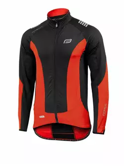 FORCE X68 - 89985 - zateplený pánský cyklistický dres - barva: černá a červená