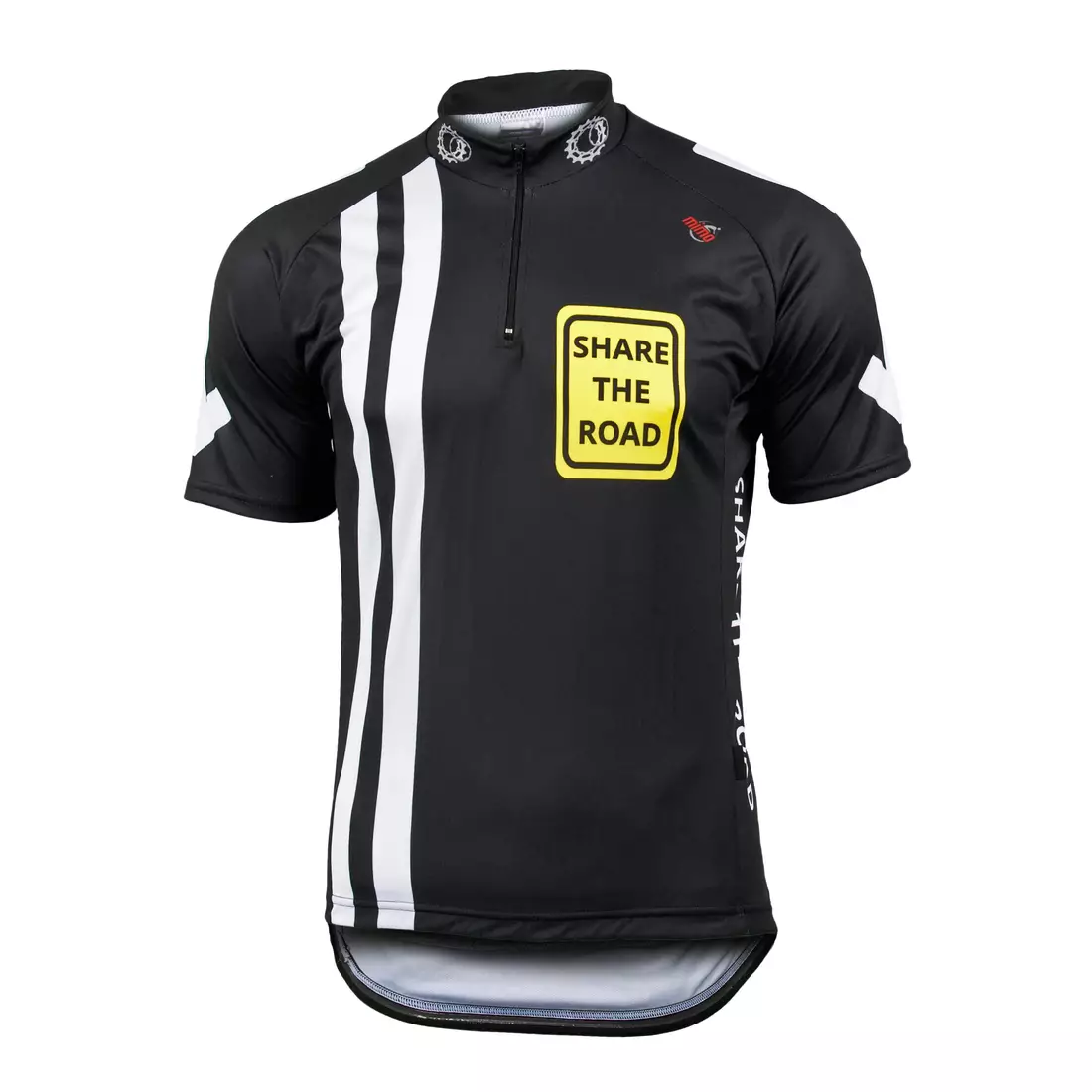 MikeSPORT DESIGN - SHARE THE ROAD - cyklistický dres, barva: černá