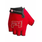 POLEDNIK F4 NEW14 cyklistické rukavice, červené
