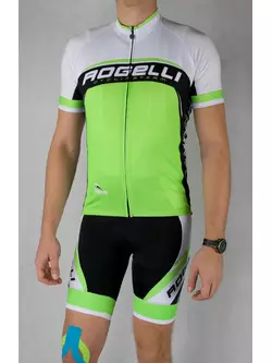 ROGELLI ANCONA - pánský cyklistický dres, bílo-zelený