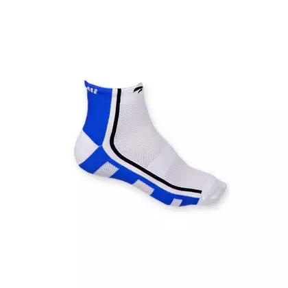 ROGELLI RCS-04 - Q-SKIN  - cyklistické ponožky, bílé a modré