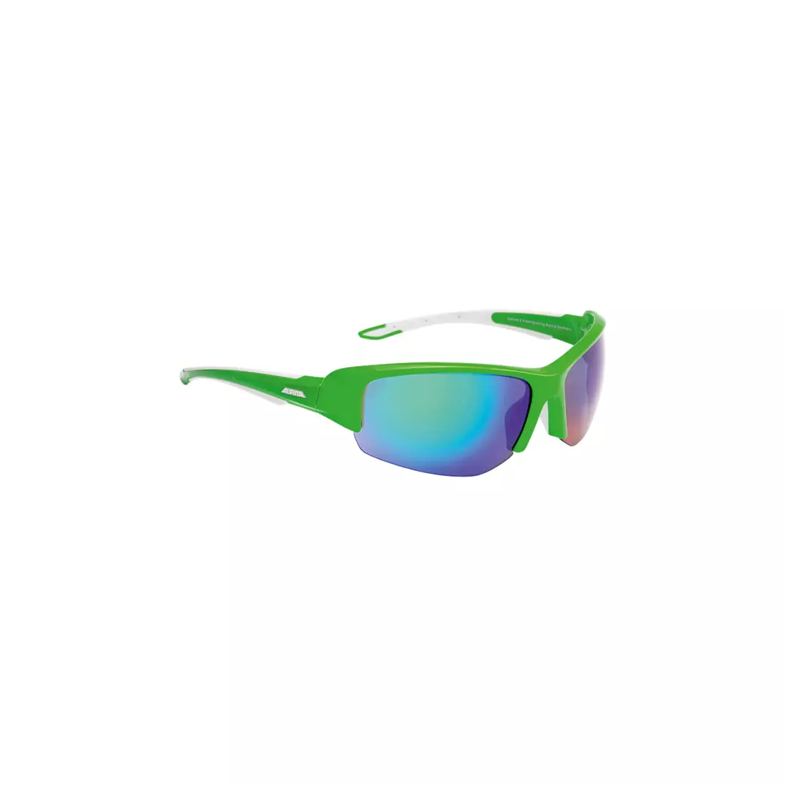 Sportovní brýle ALPINA - CALLUM 2.0 - zeleno-bílé / keramické zrcadlové sklo zelené.
