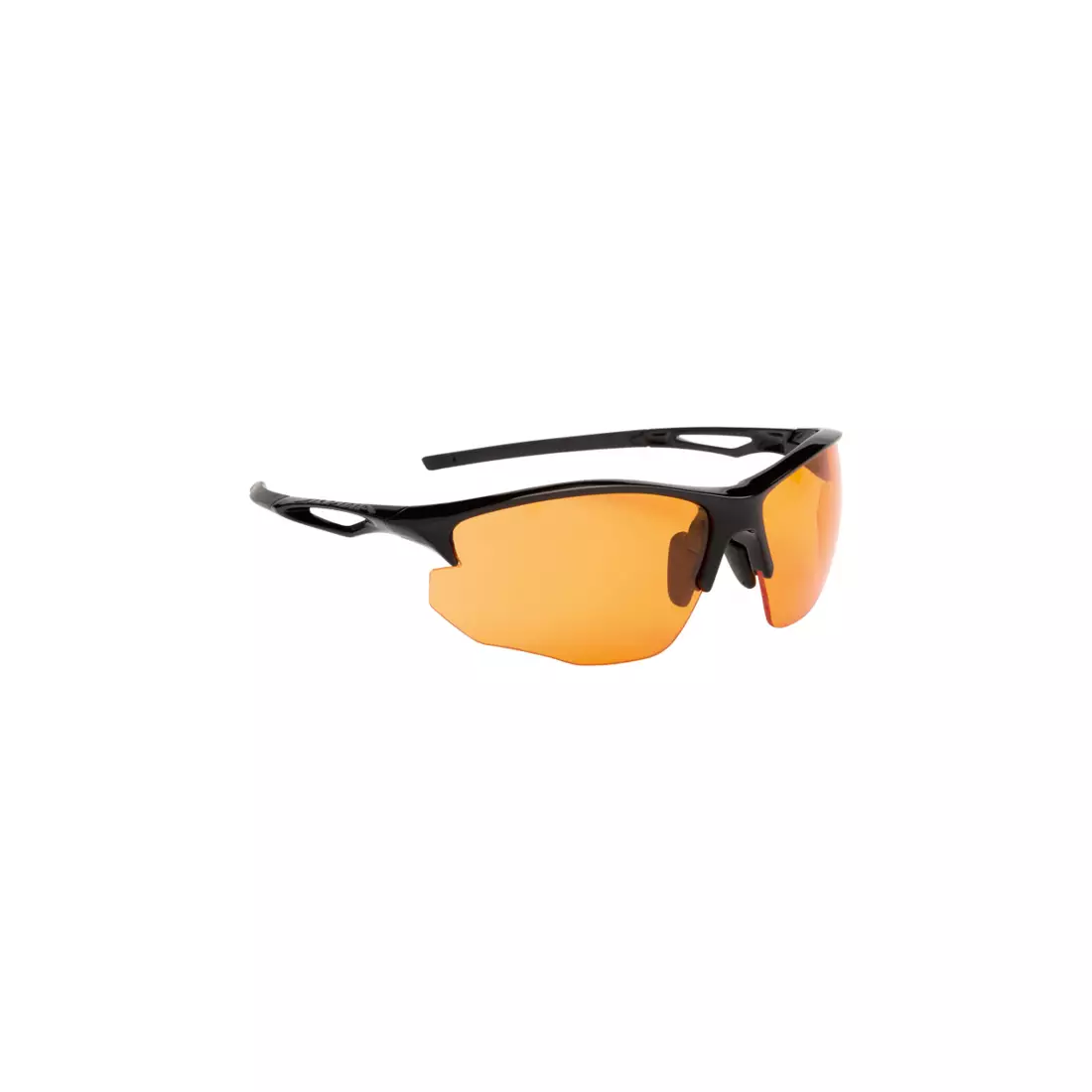 Sportovní brýle ALPINA - SORCERY HR C+, matná černá / oranžové mlhovky.
