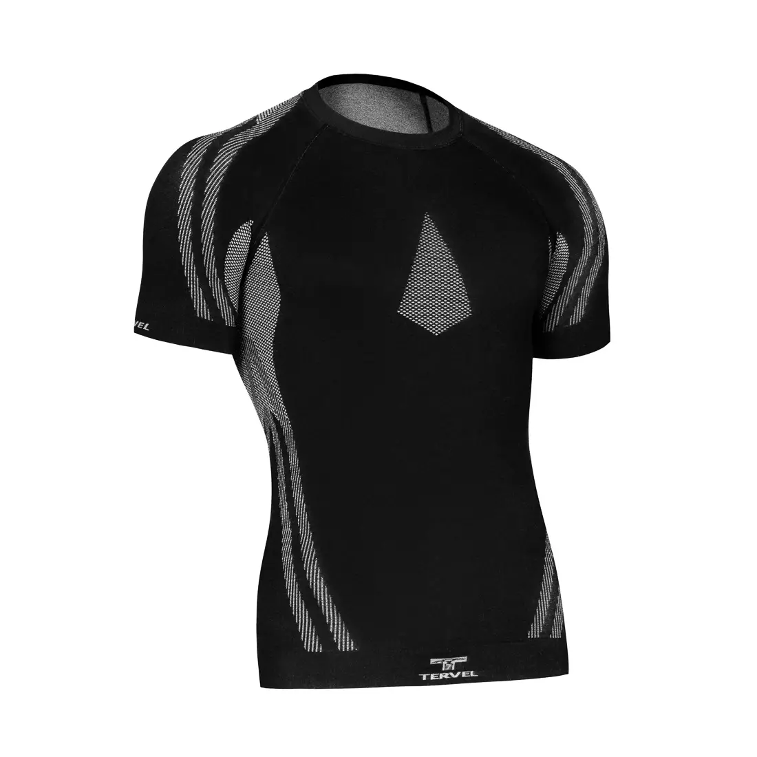 TERVEL OPTILINE LIGHT MOD-02 - pánské termo triko s krátkým rukávem, barva: Černá a šedá