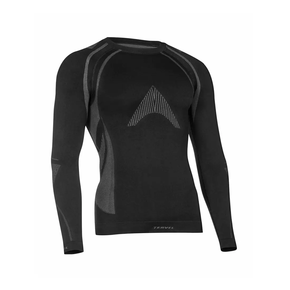 TERVEL - OPTILINE MOD-02 - pánské termo triko s dlouhým rukávem, barva: Černá a šedá