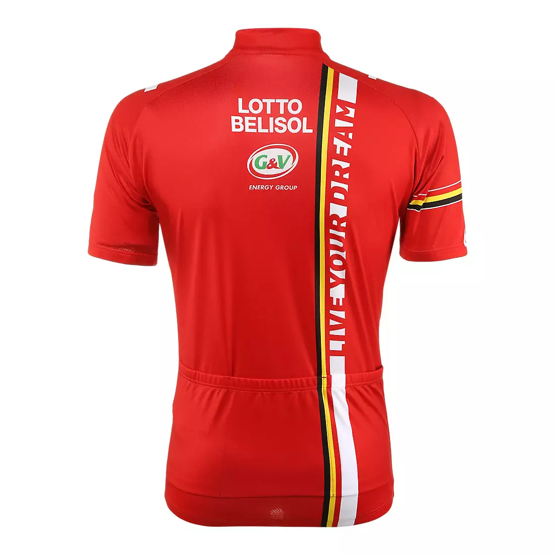 VERMARC - LOTTO BELISOL 2014 cyklistický dres, krátký zip