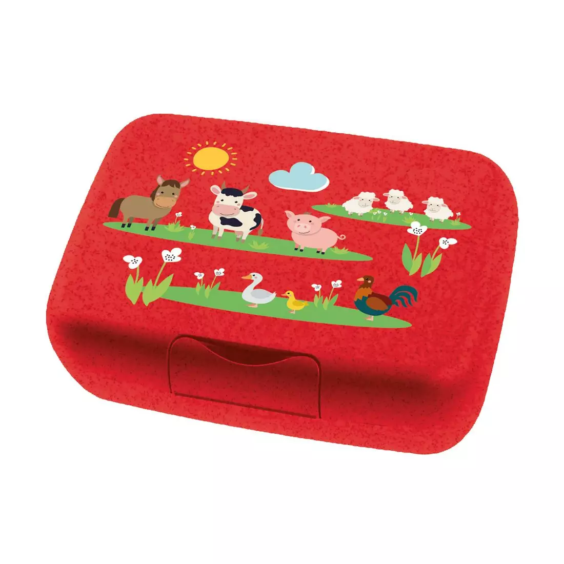 Koziol Candy L Farm dětské lunchbox, červené