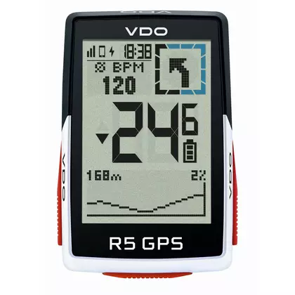 VDO R5 GPS TOP MOUNT SET bezdrátový cyklistický počítač