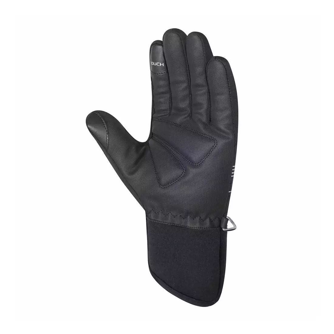 CHIBA zimní cyklistické rukavice RAIN PRO, Primaloft black-fluo 3120122